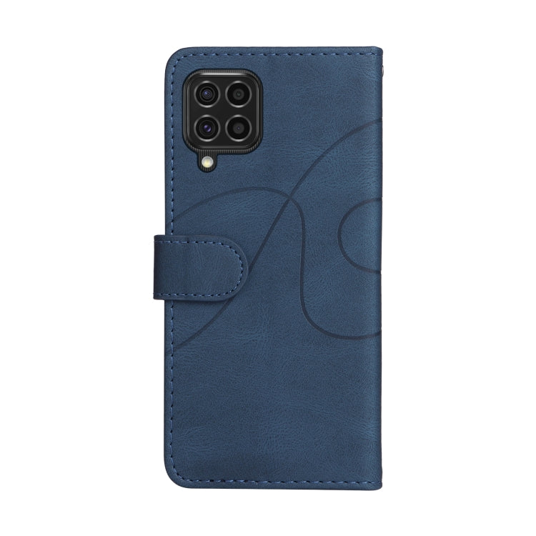 For Samsung Galaxy M62 / F62 Dual-color Splicing Flip Leather Phone Case