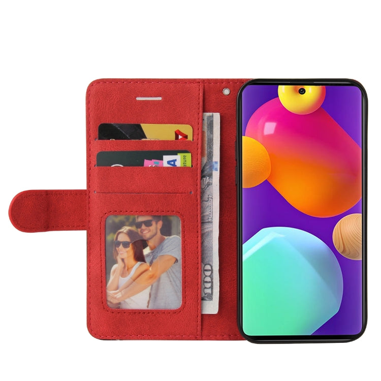 For Samsung Galaxy M62 / F62 Dual-color Splicing Flip Leather Phone Case