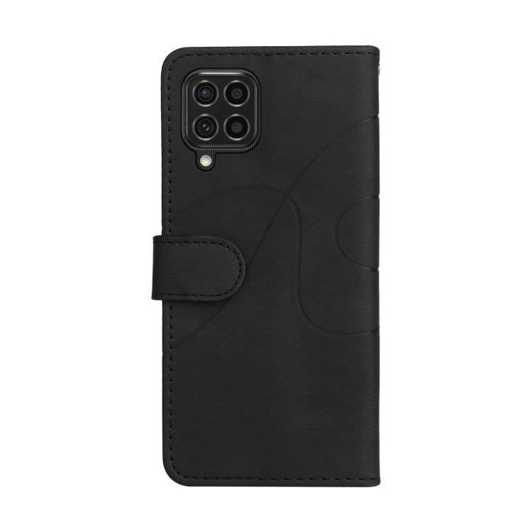 For Samsung Galaxy M62 / F62 Dual-color Splicing Flip Leather Phone Case