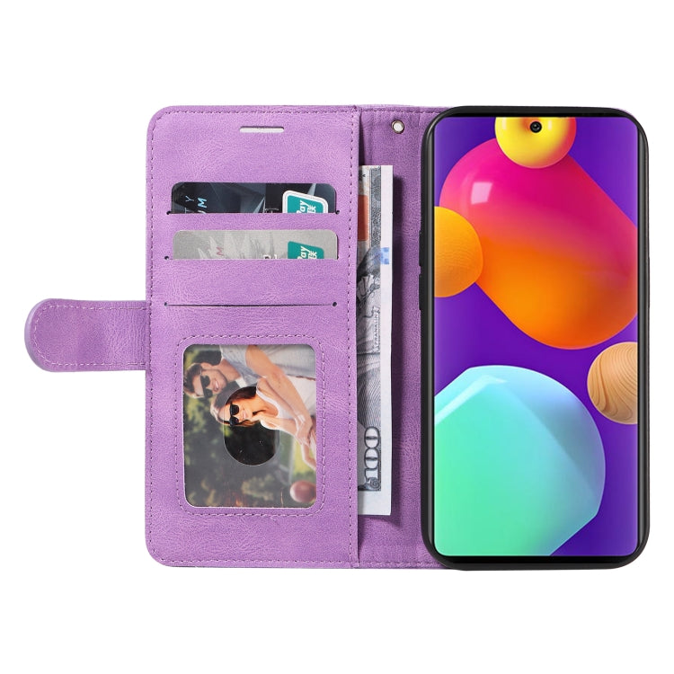 For Samsung Galaxy M62 / F62 Dual-color Splicing Flip Leather Phone Case