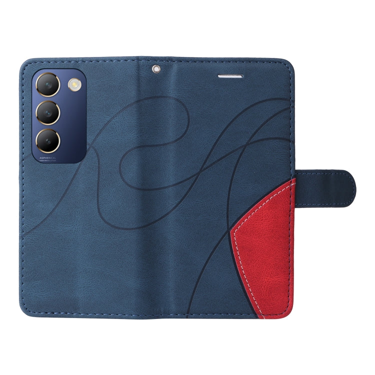 For vivo V29e Global / Y200 5G Global Dual-color Splicing Flip Leather Phone Case