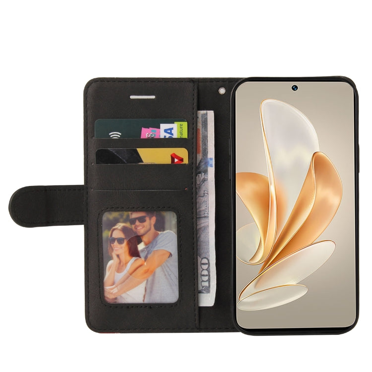 For vivo V29e Global / Y200 5G Global Dual-color Splicing Flip Leather Phone Case