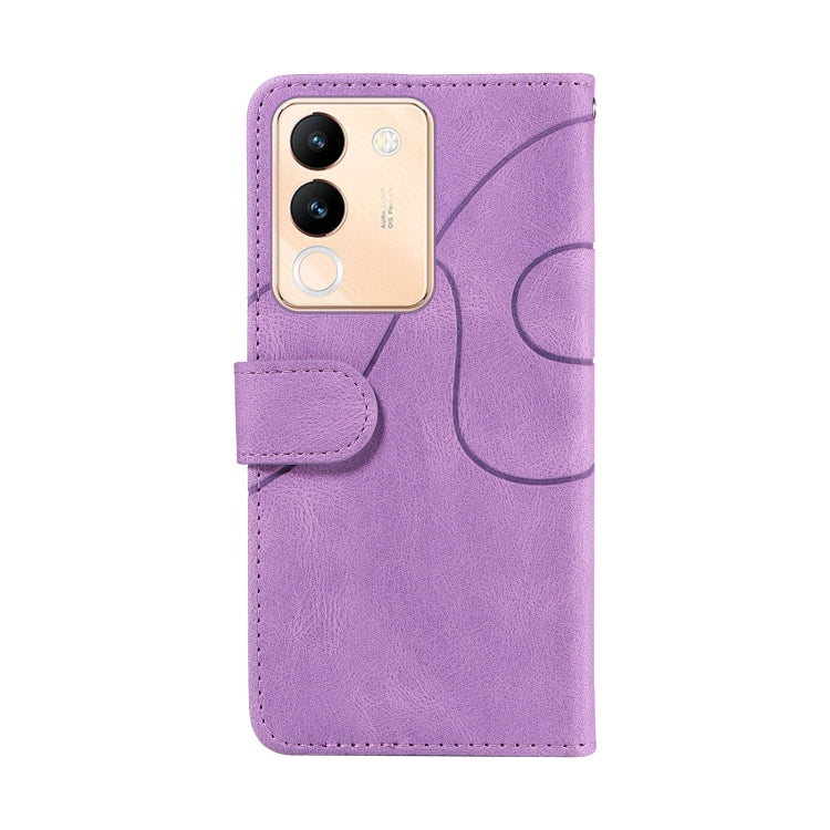 For vivo V29e Global / Y200 5G Global Dual-color Splicing Flip Leather Phone Case