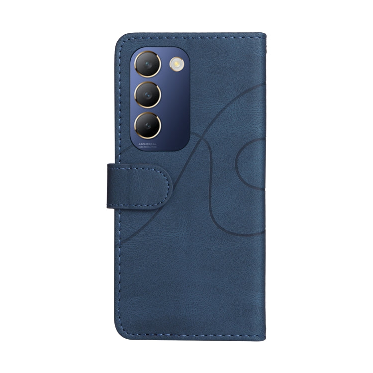 For vivo V40 SE 5G / Y100 IDN Dual-color Splicing Flip Leather Phone Case