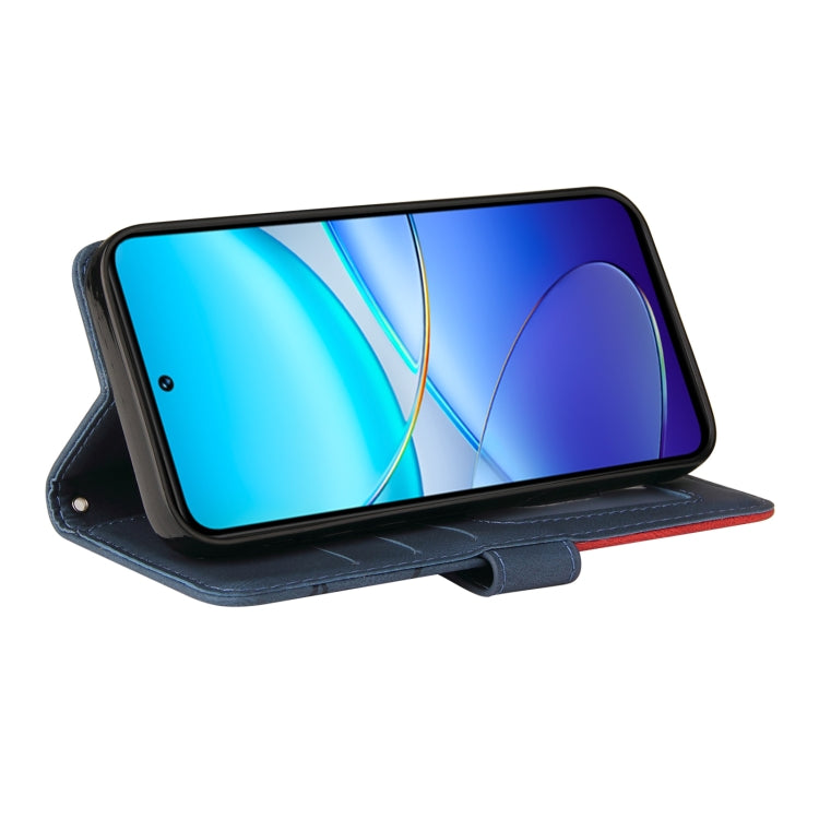 For vivo V40 SE 5G / Y100 IDN Dual-color Splicing Flip Leather Phone Case
