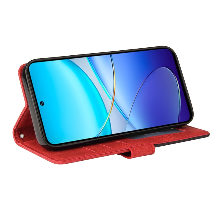 For vivo V40 SE 5G / Y100 IDN Dual-color Splicing Flip Leather Phone Case