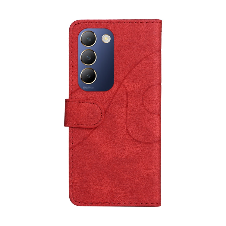 For vivo Y200e 5G Global / V30 Lite India Dual-color Splicing Flip Leather Phone Case