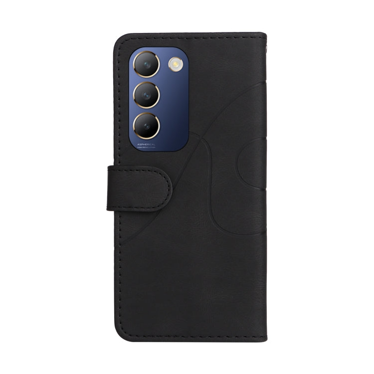 For vivo Y200e 5G Global / V30 Lite India Dual-color Splicing Flip Leather Phone Case
