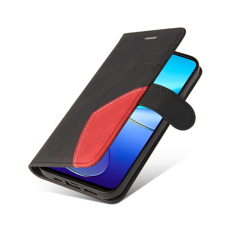 For vivo Y200e 5G Global / V30 Lite India Dual-color Splicing Flip Leather Phone Case