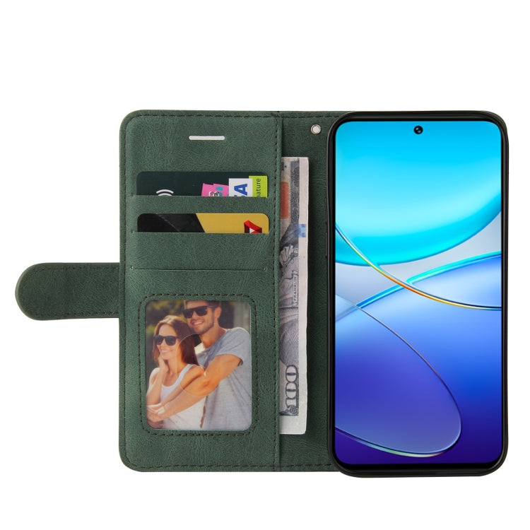 For vivo Y200e 5G Global / V30 Lite India Dual-color Splicing Flip Leather Phone Case