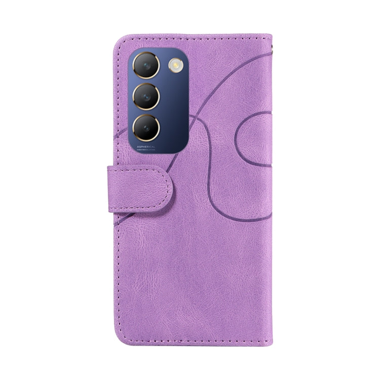 For vivo Y200e 5G Global / V30 Lite India Dual-color Splicing Flip Leather Phone Case