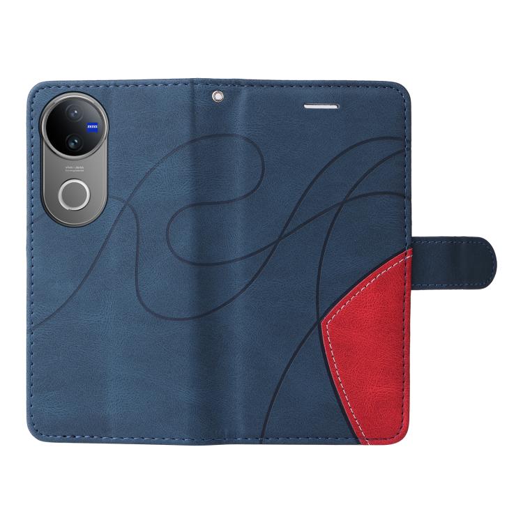 For vivo V50 5G Global Dual-color Splicing Flip Leather Phone Case