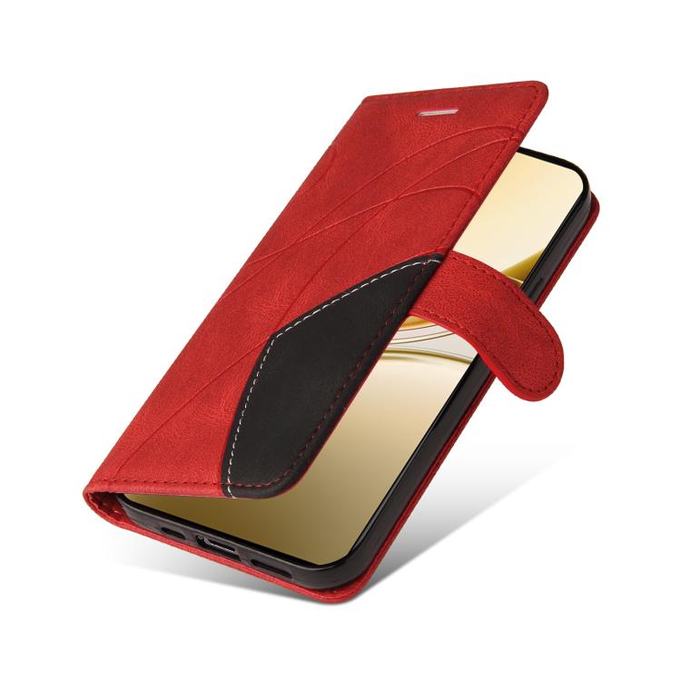 For vivo V50 5G Global Dual-color Splicing Flip Leather Phone Case