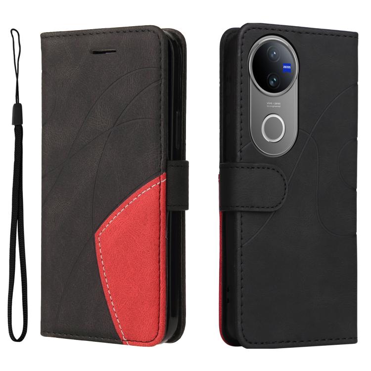 For vivo V50 5G Global Dual-color Splicing Flip Leather Phone Case