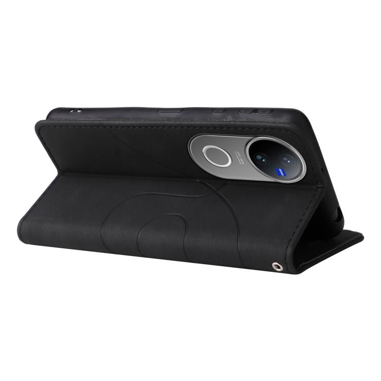 For vivo V50 5G Global Dual-color Splicing Flip Leather Phone Case