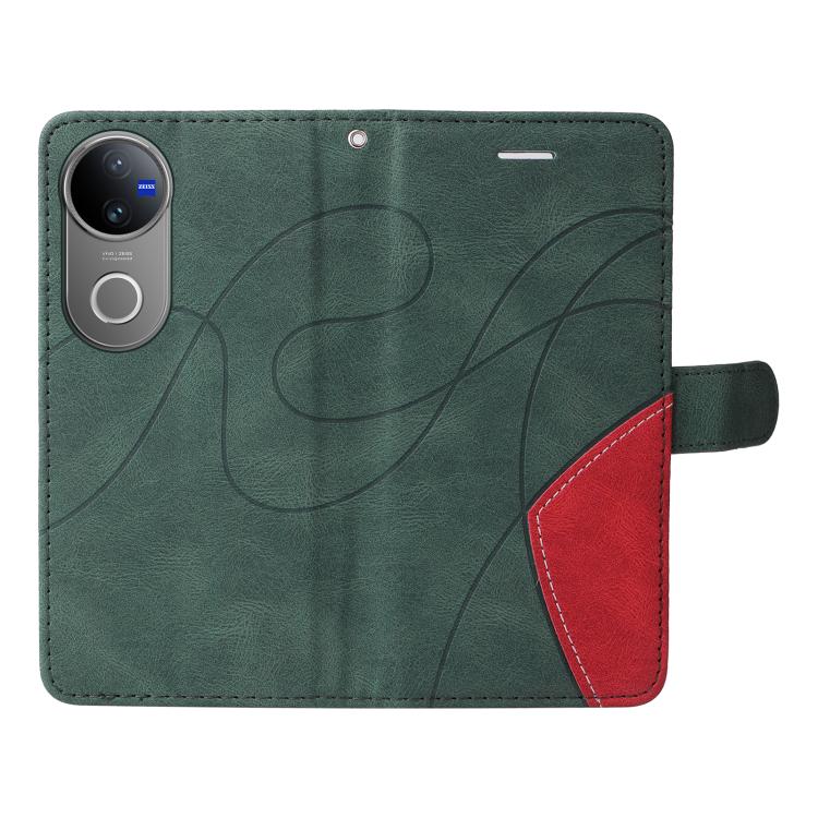 For vivo V50 5G Global Dual-color Splicing Flip Leather Phone Case