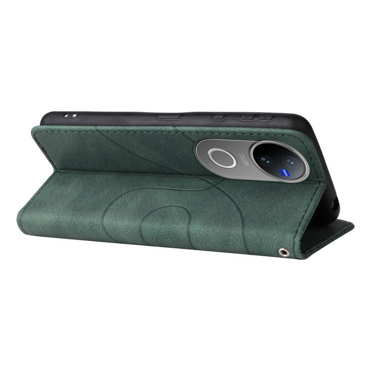 For vivo V50 5G Global Dual-color Splicing Flip Leather Phone Case