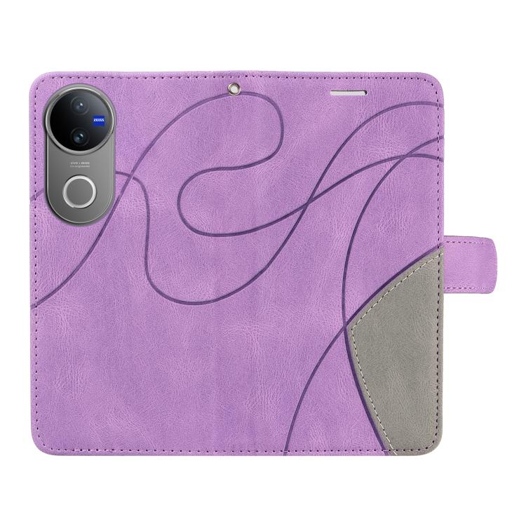 For vivo V50 5G Global Dual-color Splicing Flip Leather Phone Case