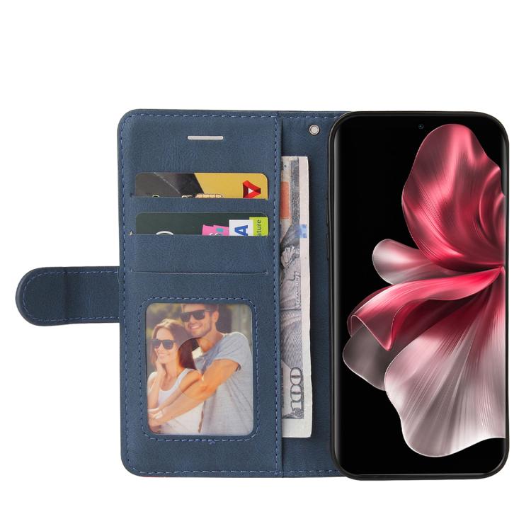 For vivo V30E / V40 Lite Global Dual-color Splicing Flip Leather Phone Case