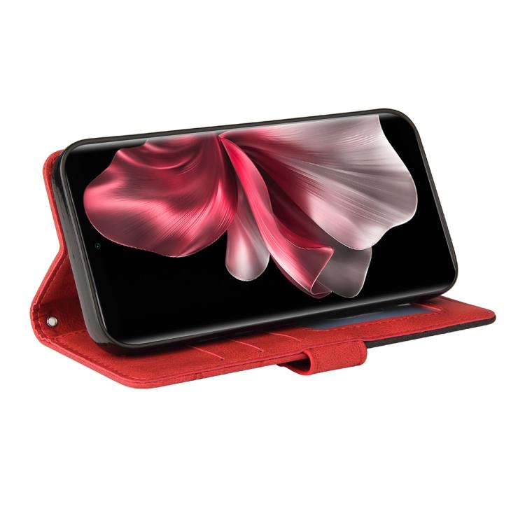 For vivo V30E / V40 Lite Global Dual-color Splicing Flip Leather Phone Case