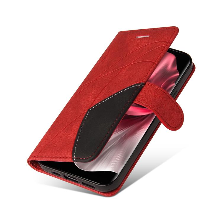 For vivo V30E / V40 Lite Global Dual-color Splicing Flip Leather Phone Case