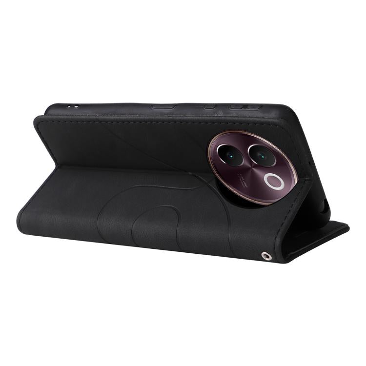 For vivo V30E / V40 Lite Global Dual-color Splicing Flip Leather Phone Case
