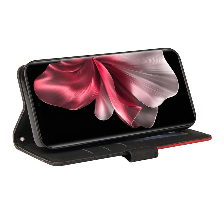 For vivo V30E / V40 Lite Global Dual-color Splicing Flip Leather Phone Case