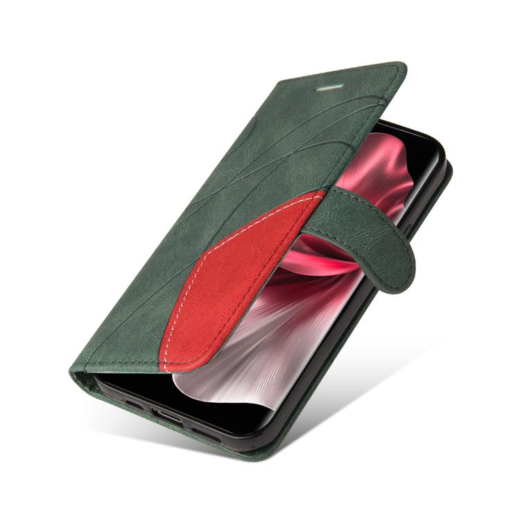 For vivo V30E / V40 Lite Global Dual-color Splicing Flip Leather Phone Case
