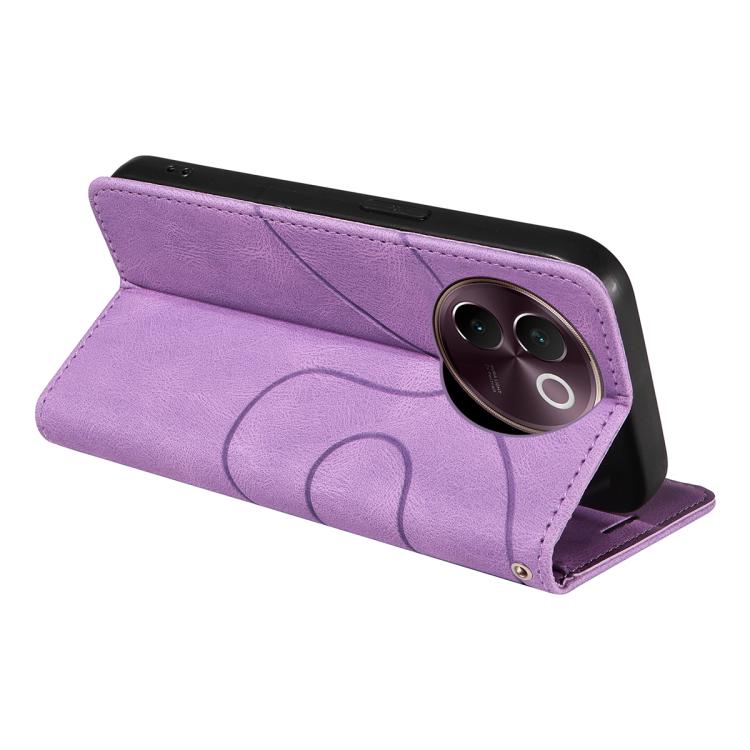 For vivo V30E / V40 Lite Global Dual-color Splicing Flip Leather Phone Case
