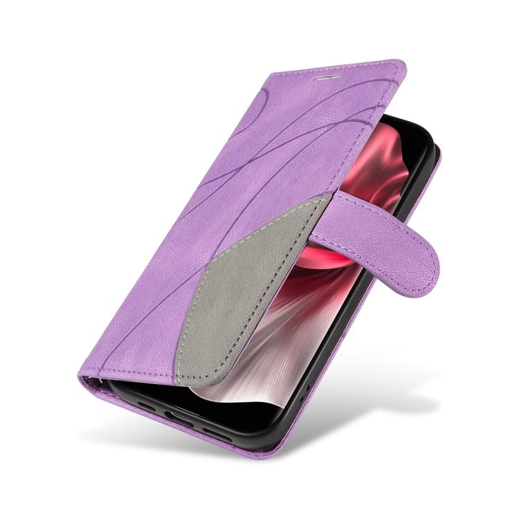 For vivo V30E / V40 Lite Global Dual-color Splicing Flip Leather Phone Case