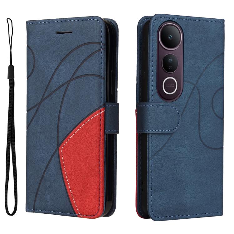 For vivo V50 Lite 5G Global Dual-color Splicing Flip Leather Phone Case