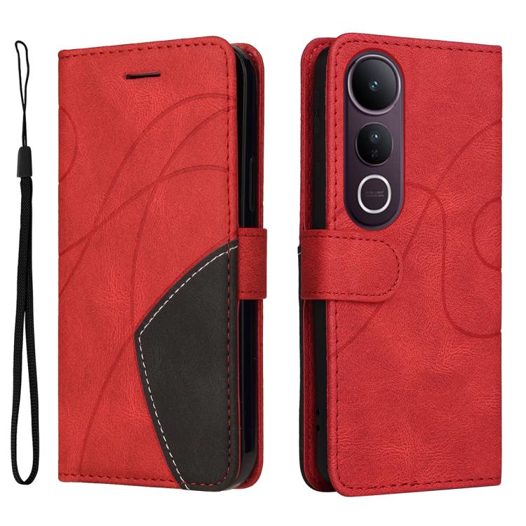 For vivo V50 Lite 5G Global Dual-color Splicing Flip Leather Phone Case