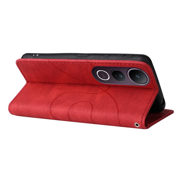 For vivo V50 Lite 5G Global Dual-color Splicing Flip Leather Phone Case