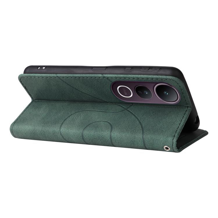 For vivo V50 Lite 5G Global Dual-color Splicing Flip Leather Phone Case