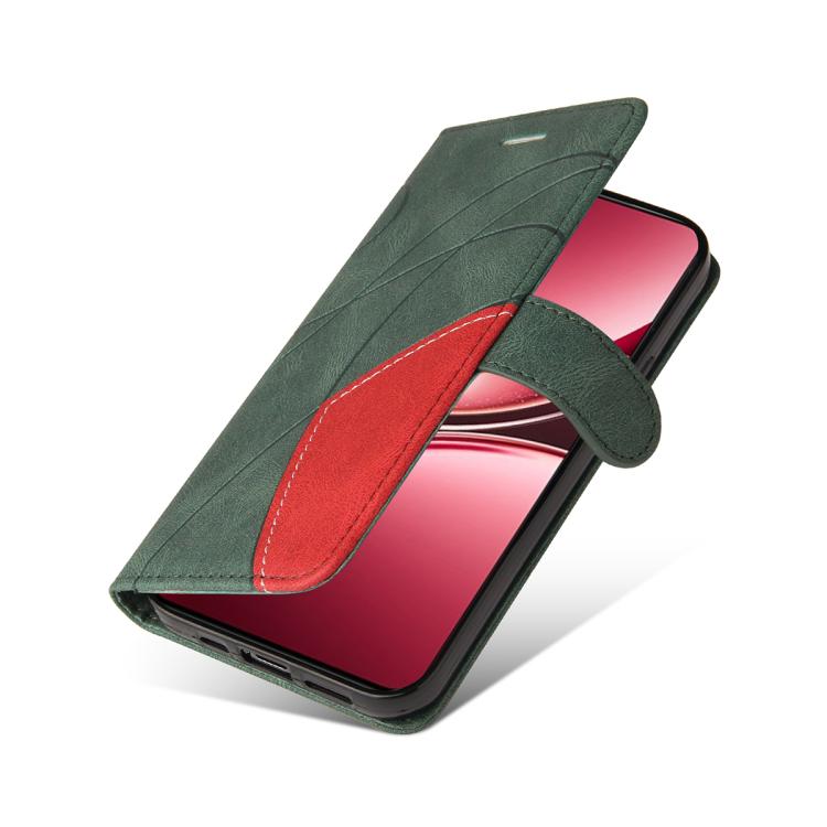For vivo V50 Lite 5G Global Dual-color Splicing Flip Leather Phone Case