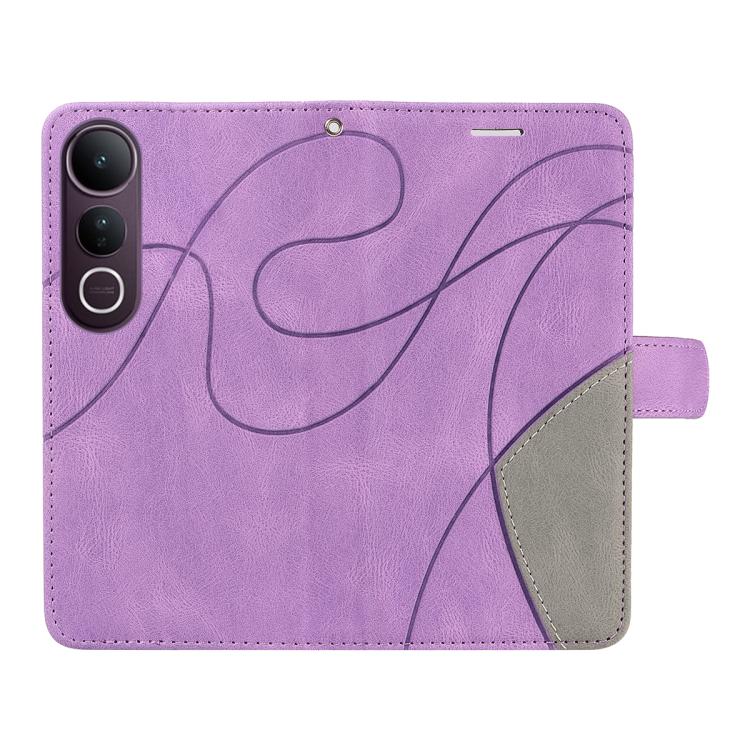 For vivo V50 Lite 5G Global Dual-color Splicing Flip Leather Phone Case