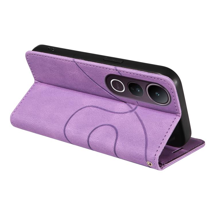 For vivo V50 Lite 5G Global Dual-color Splicing Flip Leather Phone Case