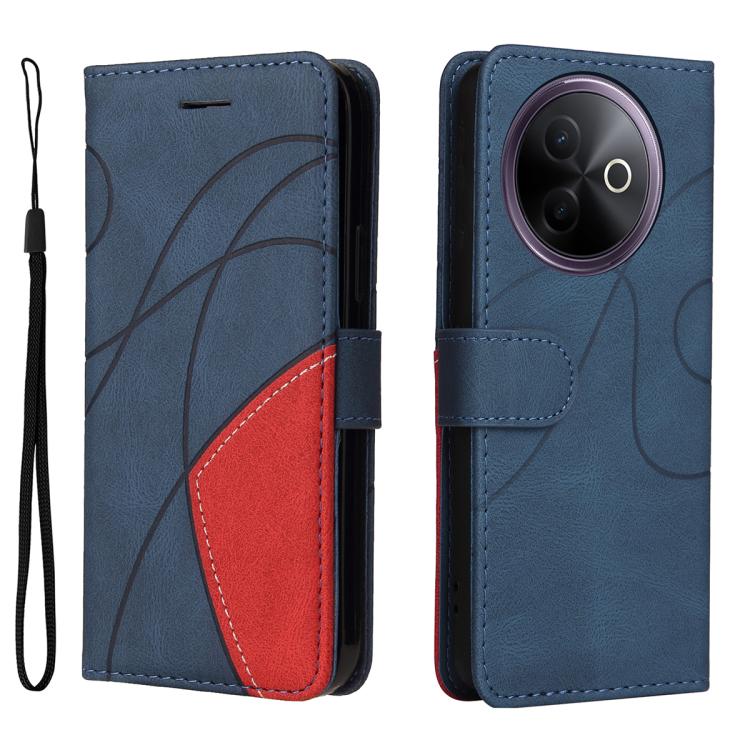 For vivo Y39 5G Global Dual-color Splicing Flip Leather Phone Case