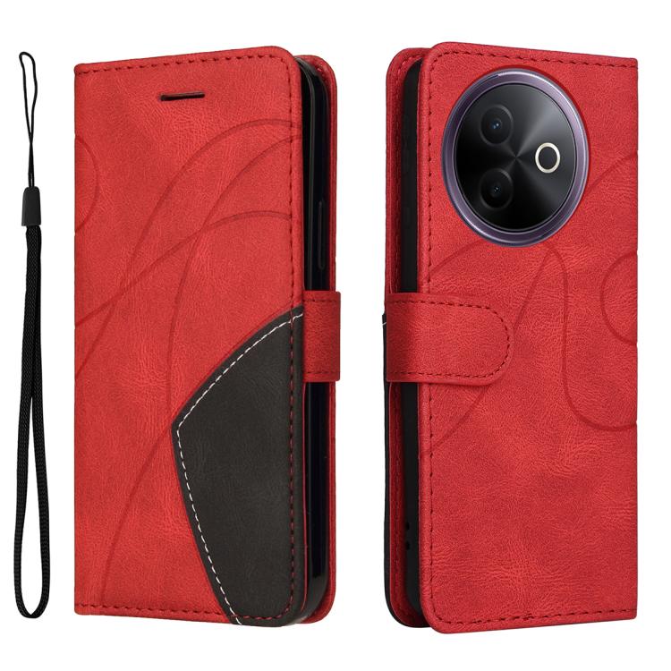 For vivo Y39 5G Global Dual-color Splicing Flip Leather Phone Case