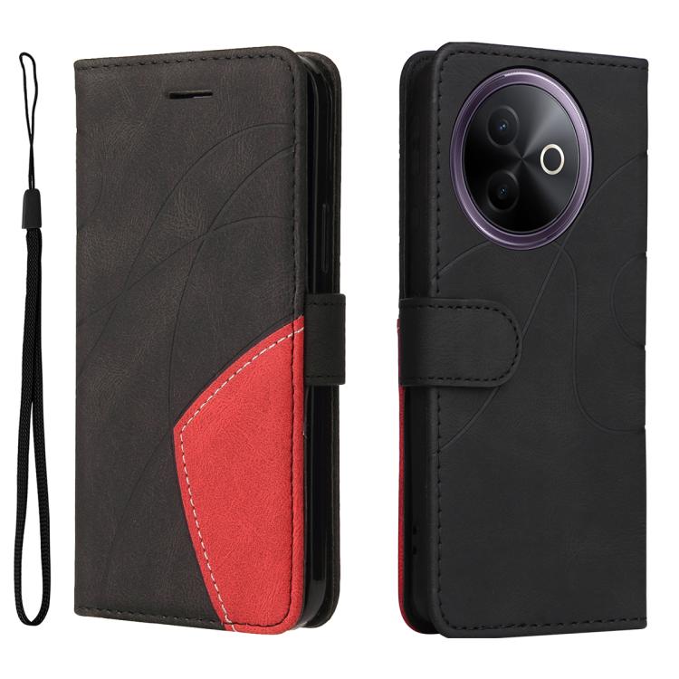 For vivo Y39 5G Global Dual-color Splicing Flip Leather Phone Case