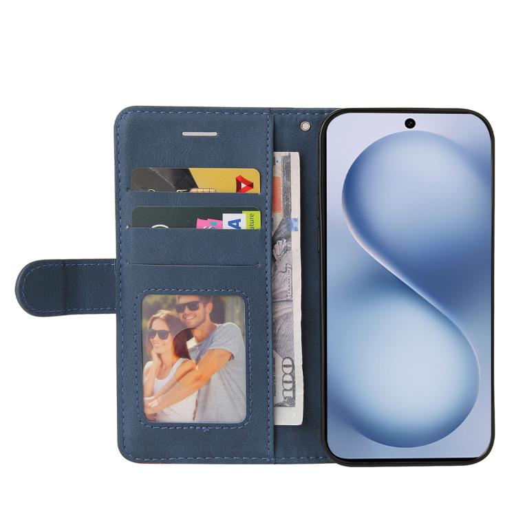 For vivo X200 FE Dual-color Splicing Flip Leather Phone Case