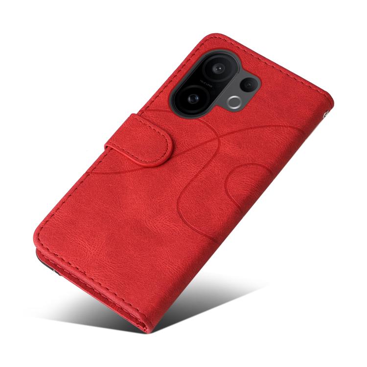 For vivo X200 FE Dual-color Splicing Flip Leather Phone Case