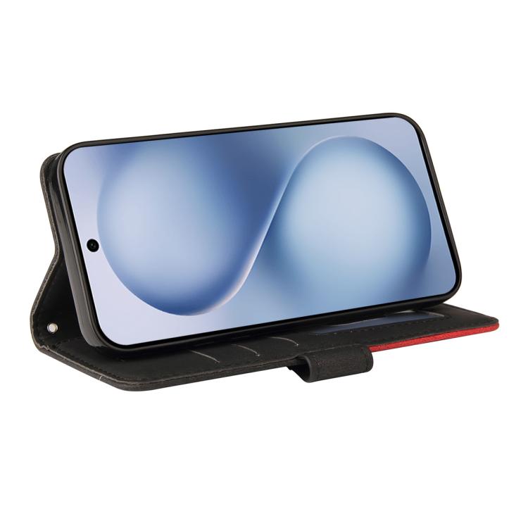 For vivo X200 FE Dual-color Splicing Flip Leather Phone Case