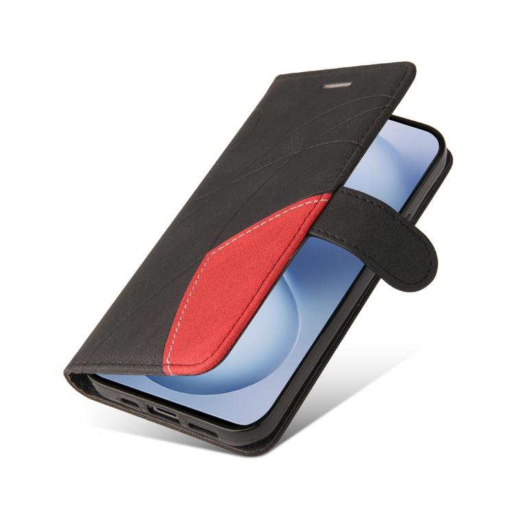 For vivo X200 FE Dual-color Splicing Flip Leather Phone Case