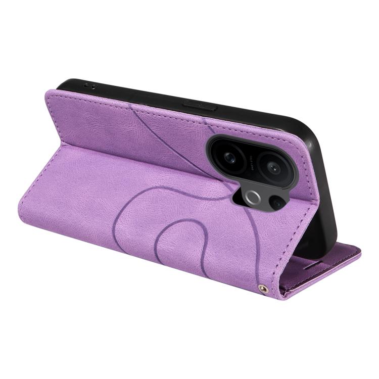 For vivo X200 FE Dual-color Splicing Flip Leather Phone Case