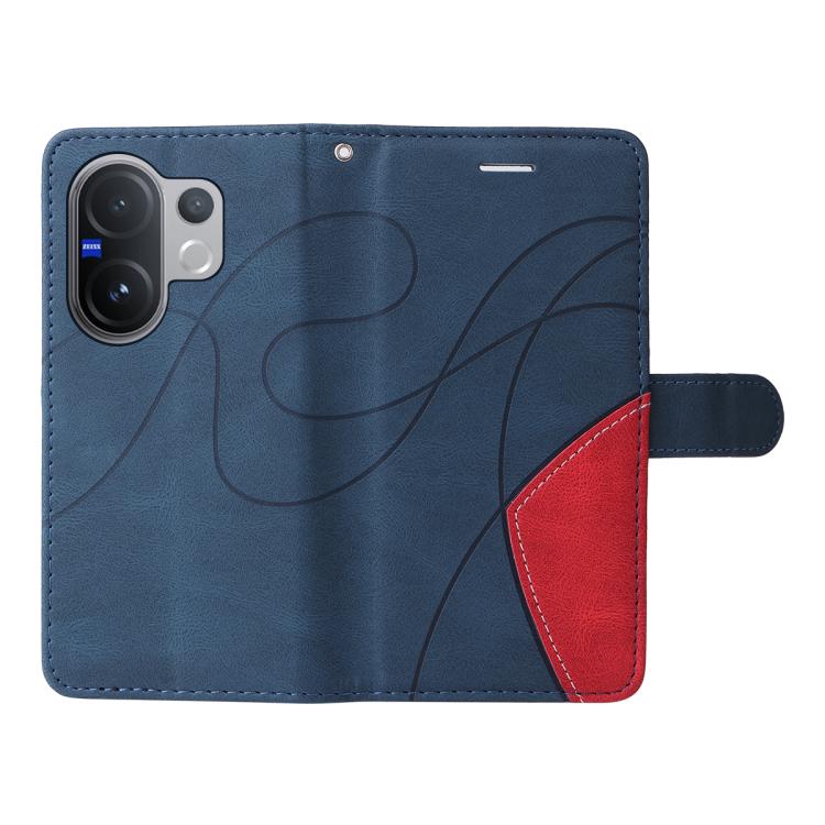 For vivo V60 5G Dual-color Splicing Flip Leather Phone Case