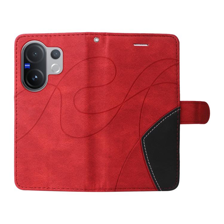 For vivo V60 5G Dual-color Splicing Flip Leather Phone Case