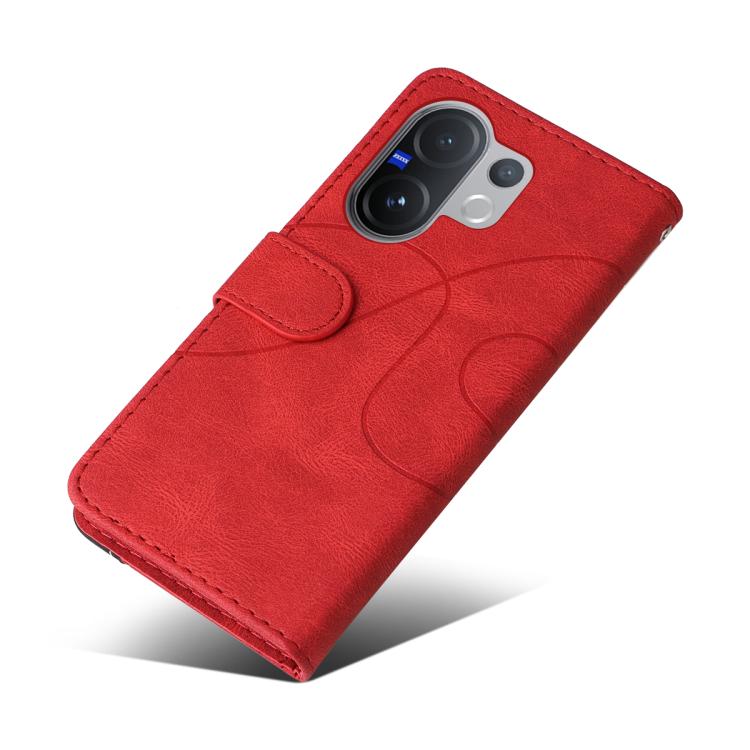 For vivo V60 5G Dual-color Splicing Flip Leather Phone Case