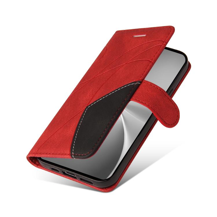 For vivo V60 5G Dual-color Splicing Flip Leather Phone Case