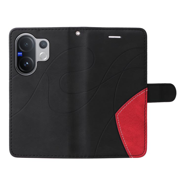 For vivo V60 5G Dual-color Splicing Flip Leather Phone Case